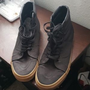 Vans Black canvas with tan bottom